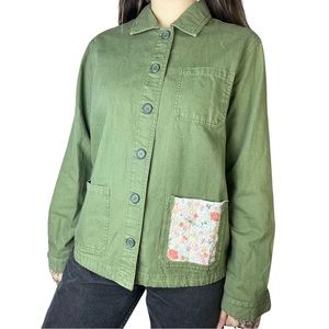 Hippie Laundry Green Button Up • Size Medium/Large 🌸🌿